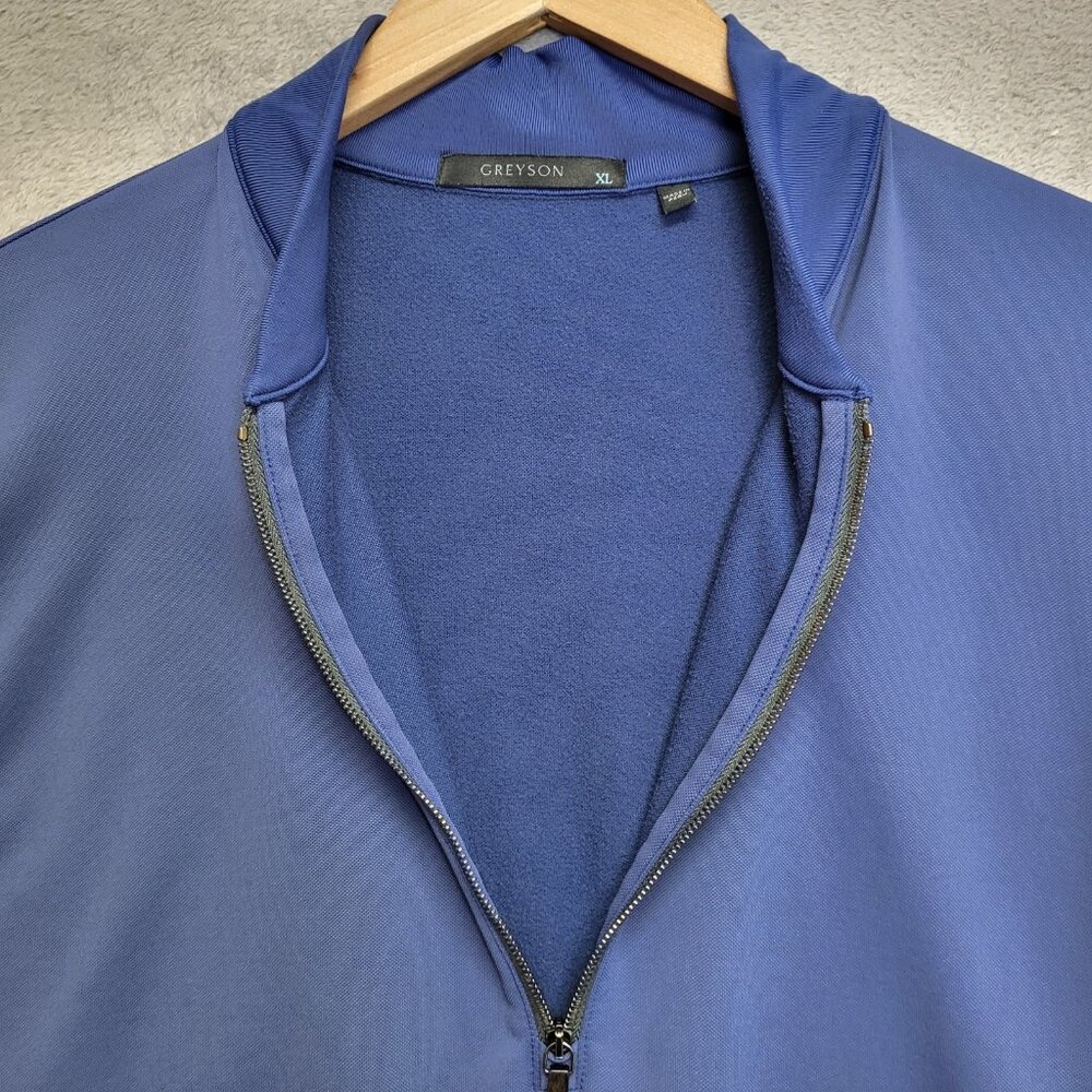 Greyson Pullover Mens XL Blue 1/4 Zip Golf Long Sleeve Siasconset Casual - Picture 8 of 10
